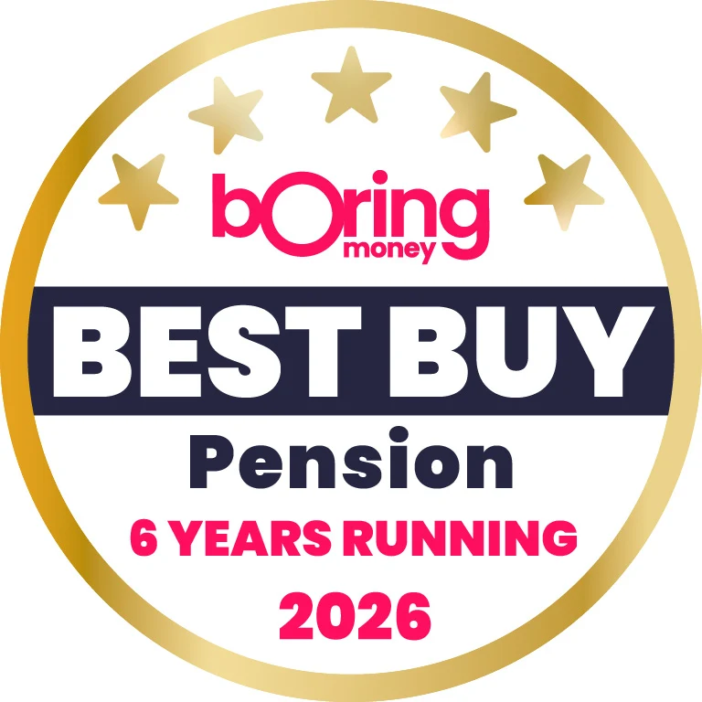Boring Money Award Best Buy Pension 6 Years Running 2026