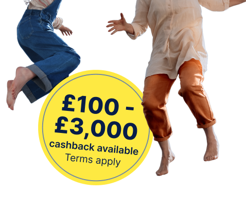 £100-£3,000 cashback available, terms apply