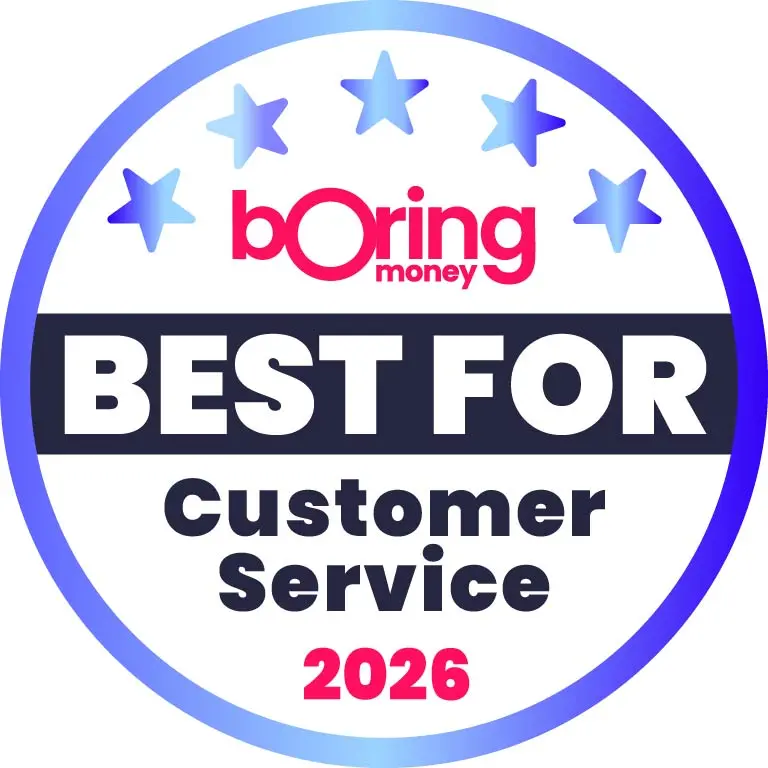 Boring Money Award Best Customer Service 2026