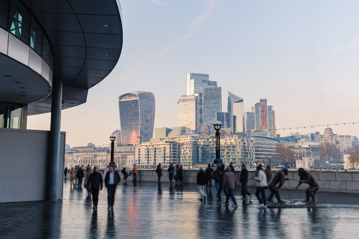 London city workers against high rise office buildings.jpg