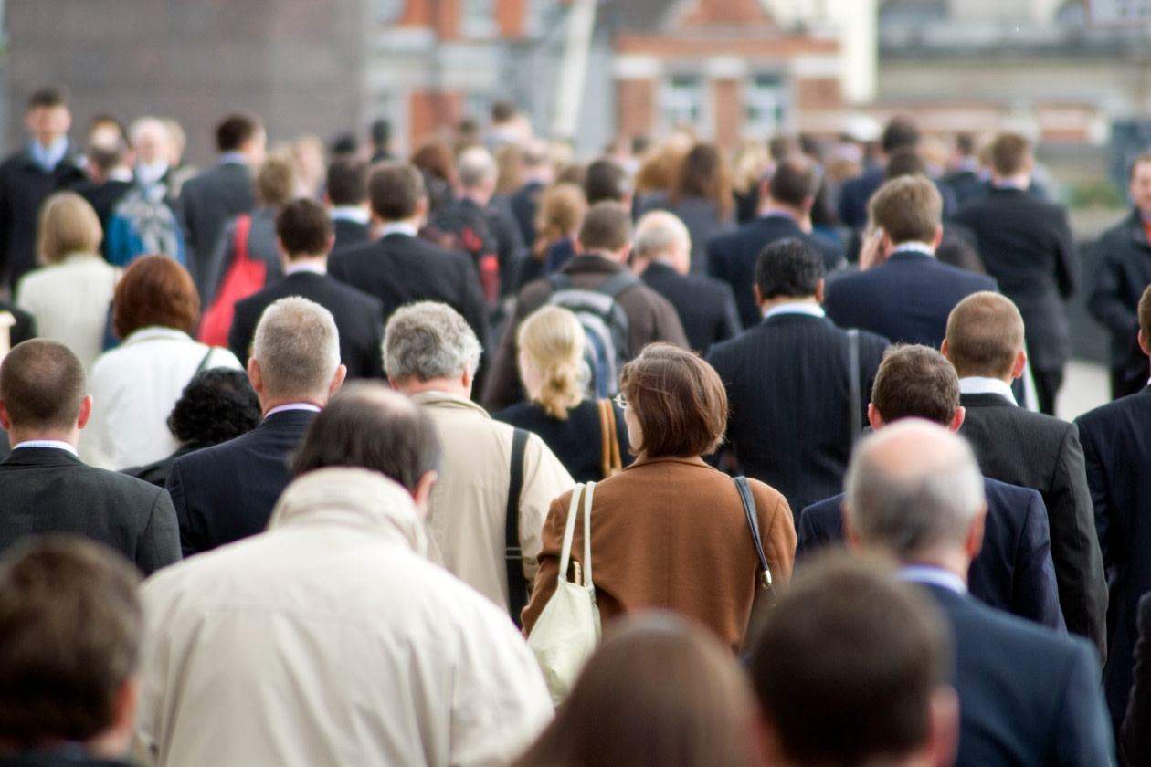 Crowd of commuters- GettyImages