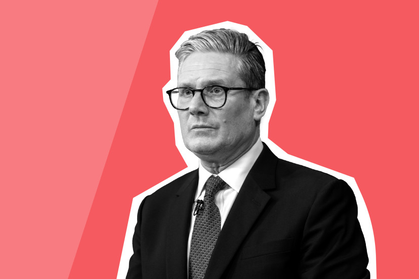 Keir Starmer on red background Image credit - Alison Jackson via Getty Images