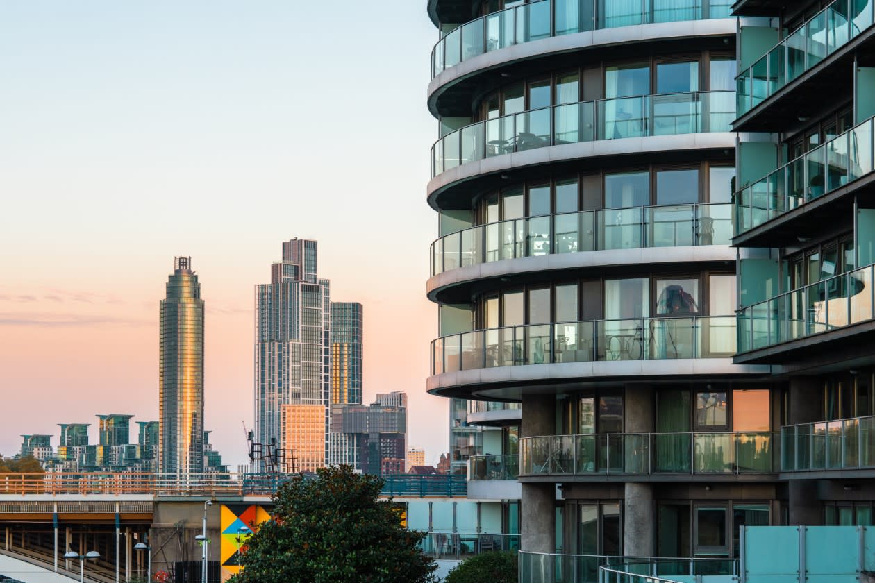 Berkeley group - Luxury flats in London infront of a sunset skyline.jpg