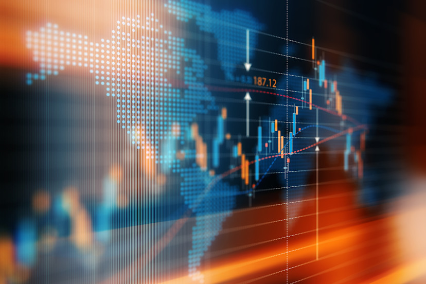 Financial data analysis graph showing global market trends - Gettyimages