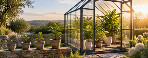 Pots growing in size